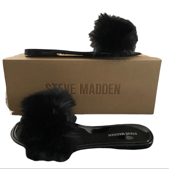 STEVE MADDEN Black Fritzie Slide NWT - Picture 5 of 8